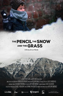 El lápiz, la nieve y la hierba